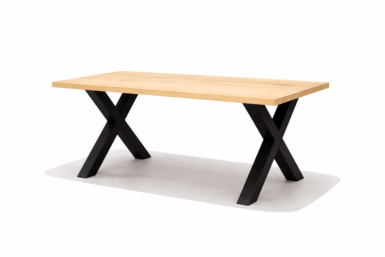 Eiken eettafel rechthoekig Xpoot