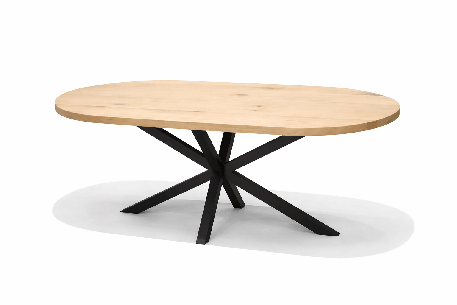 eiken eettafel ovaal cas