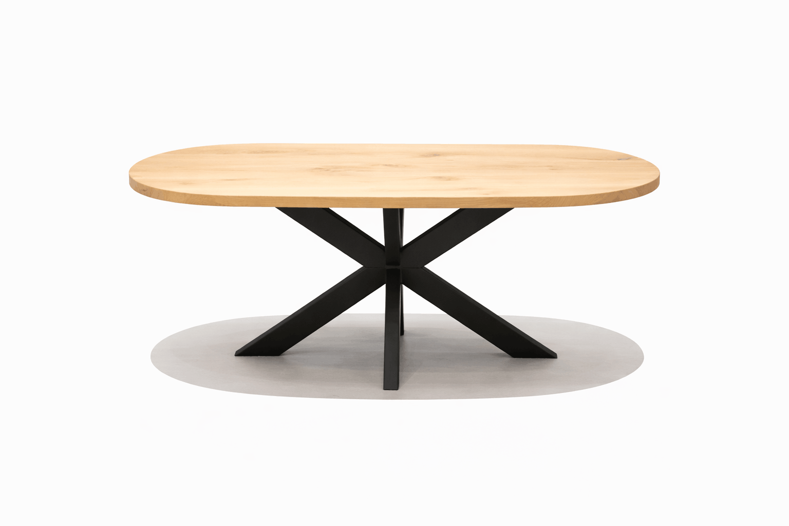 eiken eettafel ovaal pure