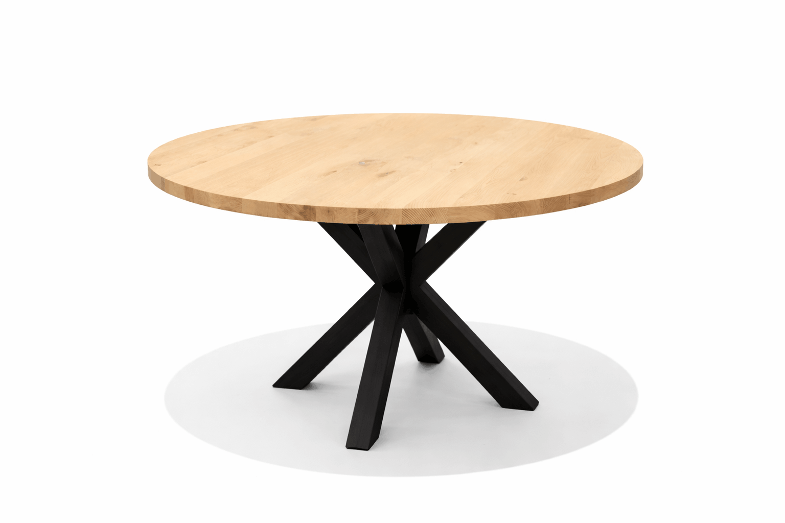eiken eettafel rond rondo