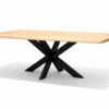 eiken eettafel rechthoekig boomstamrand edge